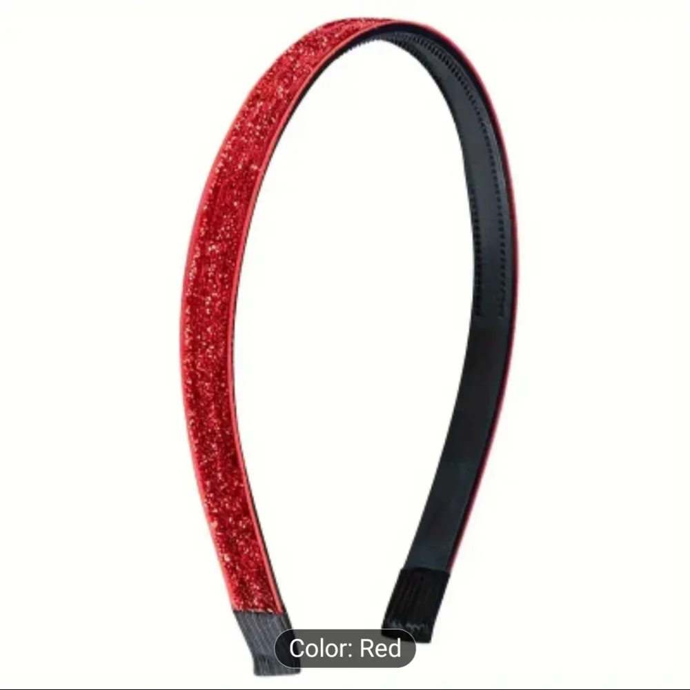 Rainbow Glitter Headbands, 3pc Set